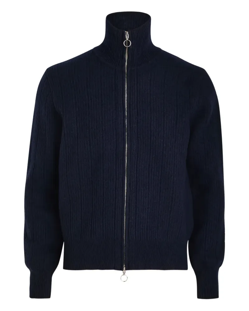 Oliver Spencer Overton zip-fastening roll-neck cardigan - Blau Blau