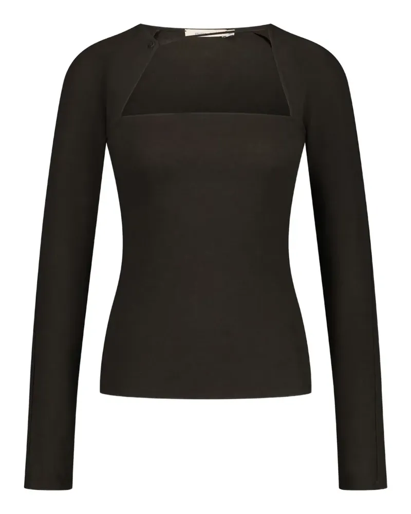 Paloma Wool Langarmshirt mit eckigem Ausschnitt - Braun Braun