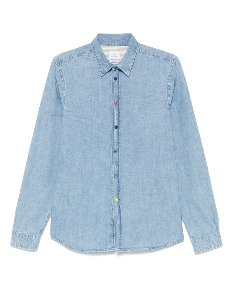 Paul Smith Hemd aus Chambray - Blau Blau