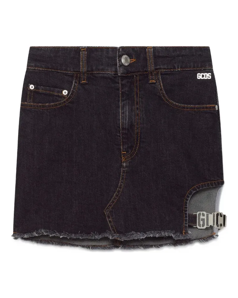 GCDS Minirock im Jeans-Look - Schwarz Schwarz