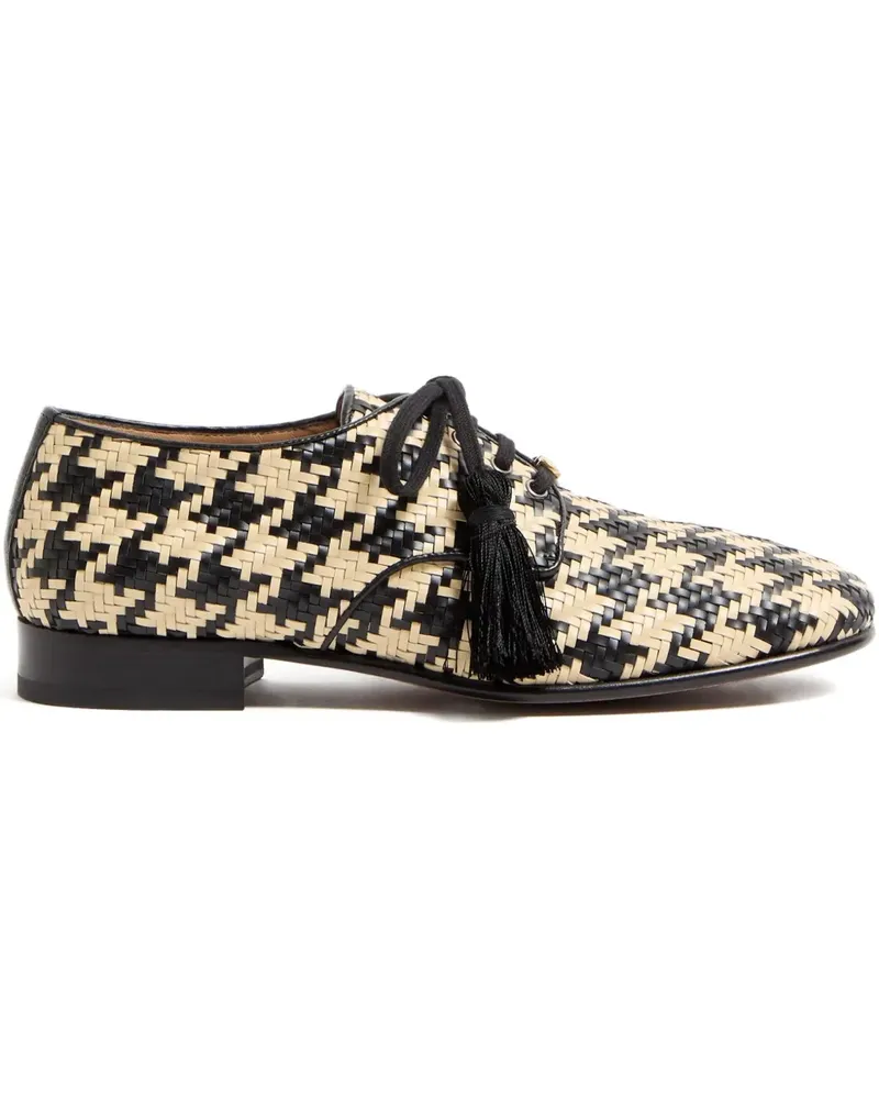Valentino Garavani Loafer mit Hahnentrittmuster - Weiß Weiß