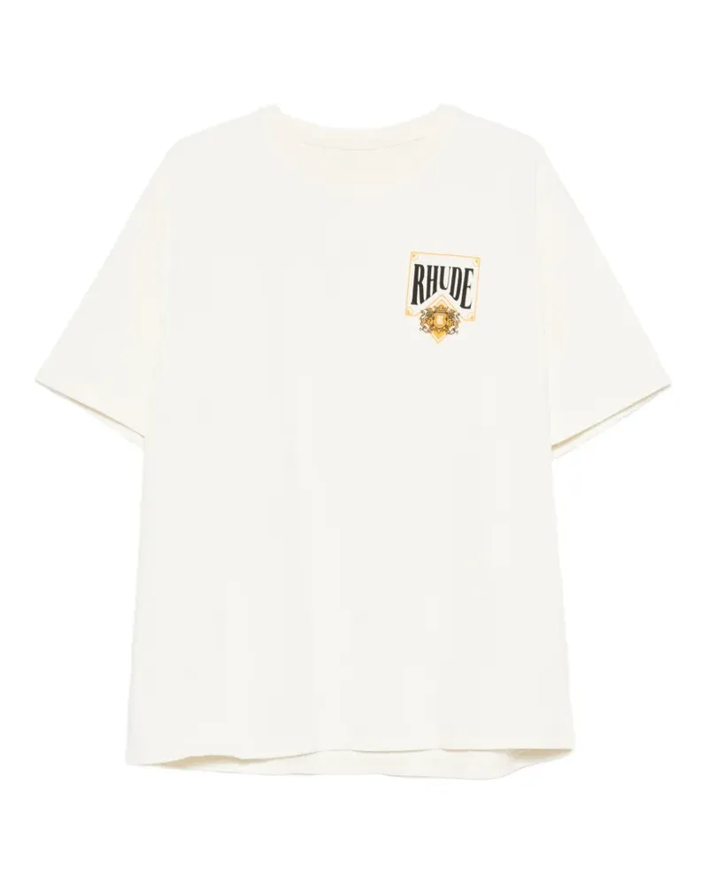 RHUDE logo-print T-shirt - Nude Nude