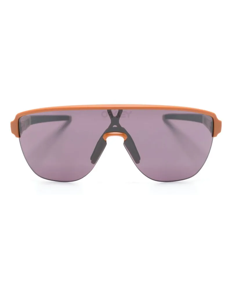 Oakley Corridor Sonnenbrille mit Shield-Gestell - Orange Orange