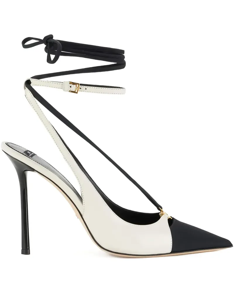 Elisabetta Franchi Zweifarbige Pumps mit Stiletto-Absatz - Weiß Weiß