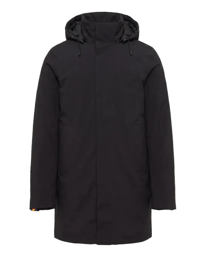 K-Way hooded padded coat - Schwarz Schwarz