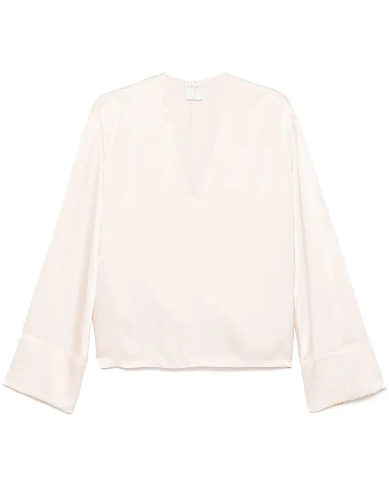 forte_forte Bluse aus Seide - Rosa Rosa