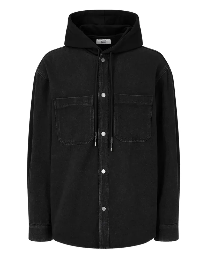 STUDIO TOMBOY Jeansjacke mit Kapuze - Schwarz Schwarz