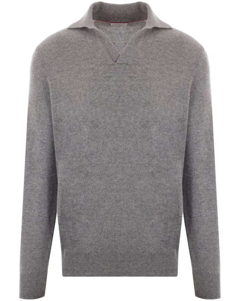 Brunello Cucinelli Pullover aus Kaschmir - Grau Grau