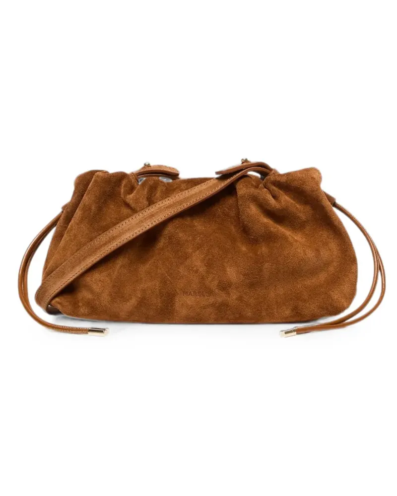 MARELLA Schultertasche mit Raffungen - Braun Braun
