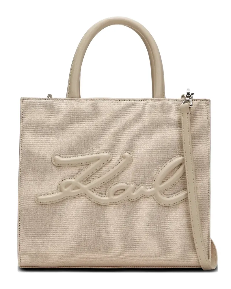 Karl Lagerfeld K/Signature crossbody shopper bag - Nude Nude