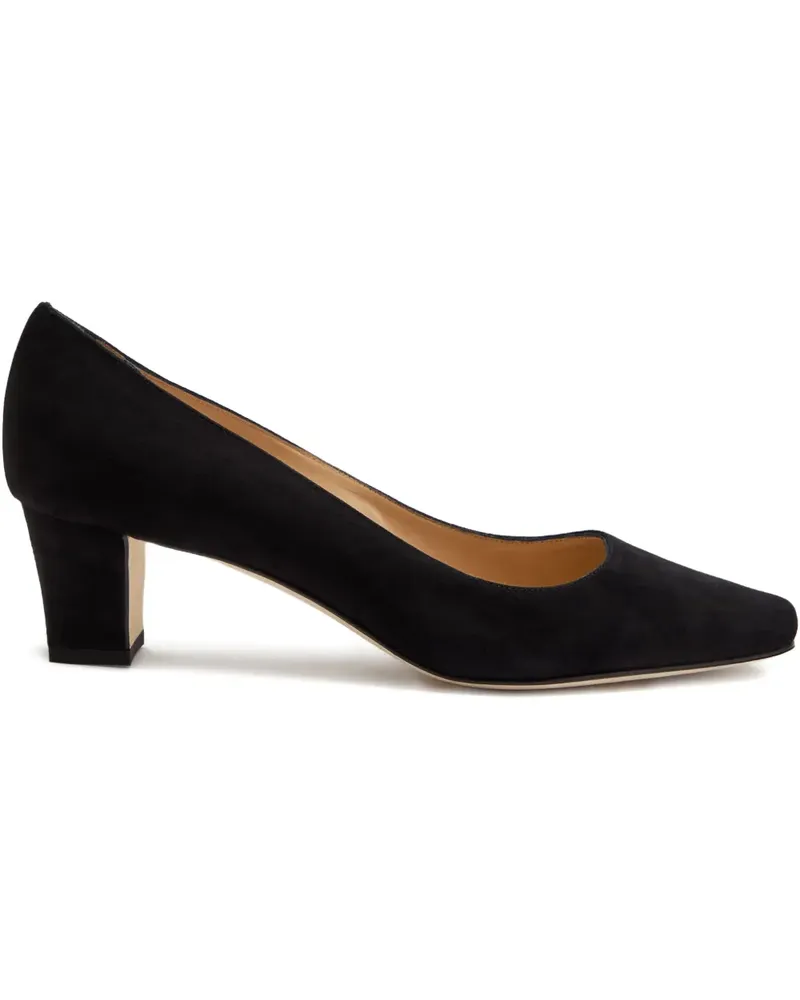 Manolo Blahnik Okkatopla Wildleder-Pumps 50mm - Schwarz Schwarz