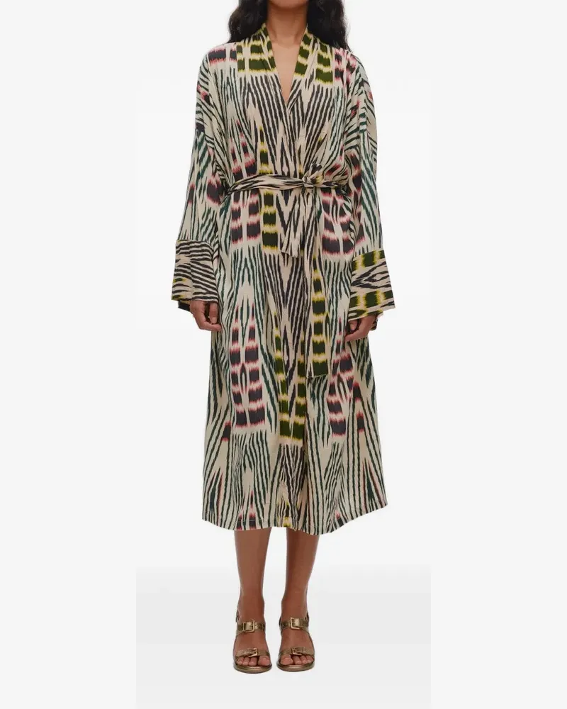 Rabens Saloner Sunita kimono dress - Nude Nude