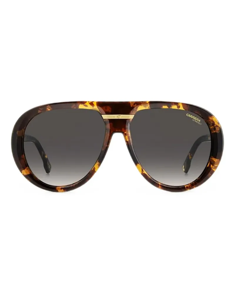 Carrera Victory tortoiseshell-effect pilot-frame sunglasses - Braun Braun