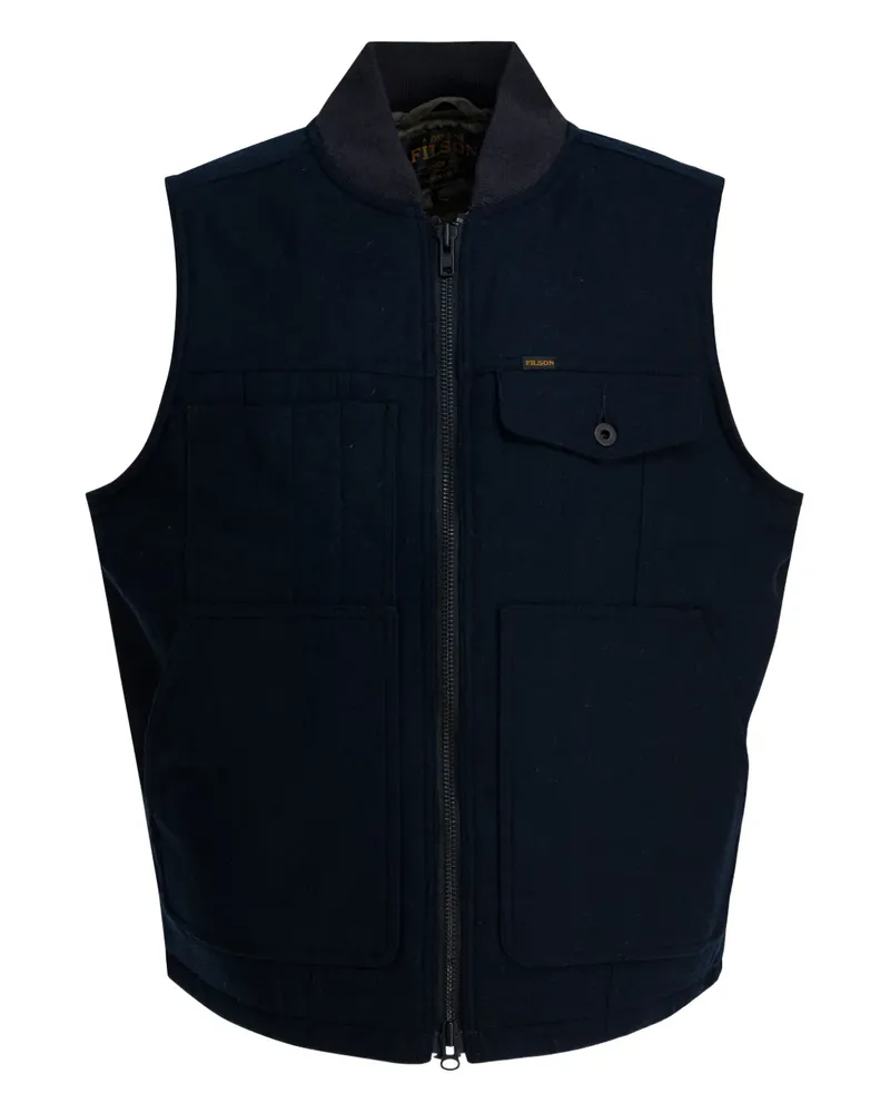 Filson Weste mit Reißverschlusstaschen - Blau Blau