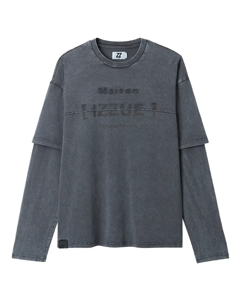 Izzue Langärmeliges T-Shirt - Grau Grau