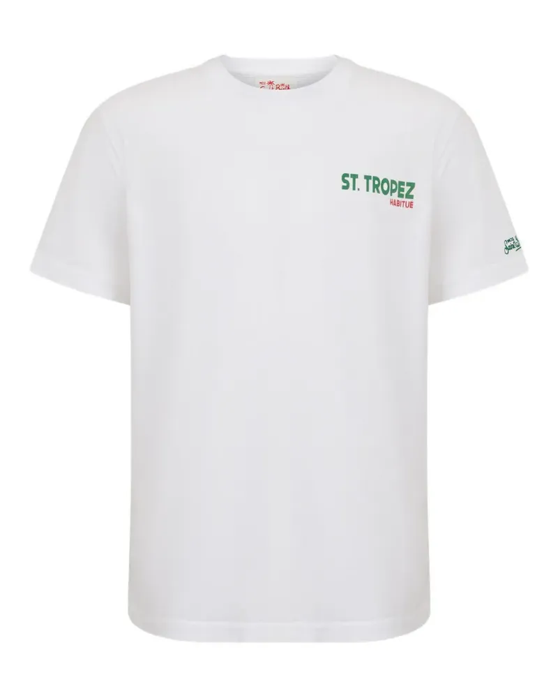 MC2 Saint Barth Portland T-Shirt mit grafischem Print - Weiß Weiß