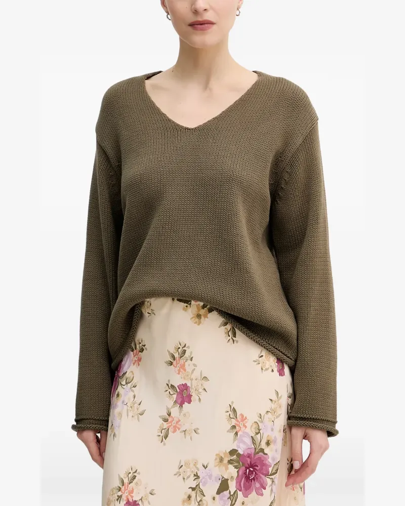 Mos Mosh MMBine V-neck sweater - Grün Grün