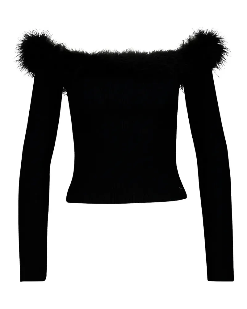 Gucci Schulterfreier Pullover - Schwarz Schwarz