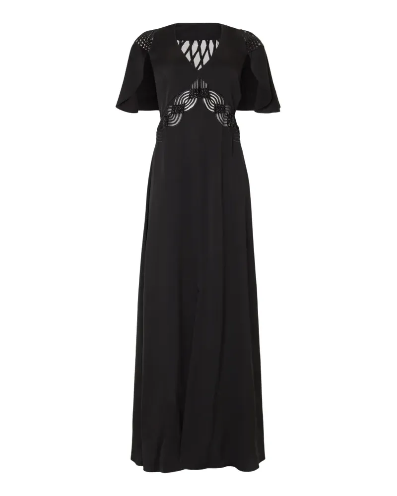 Temperley London Imogen Maxikleid - Schwarz Schwarz