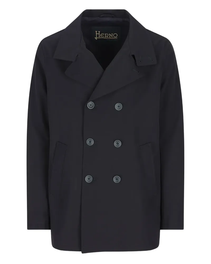 Herno double-breasted coat - Blau Blau