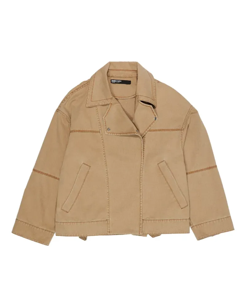 BIMBA Y LOLA Jacke mit Oversized-Knöpfen - Nude Nude