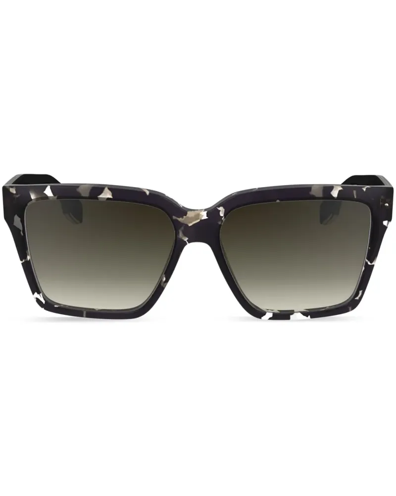 Victoria Beckham Sonnenbrille mit eckigem Gestell - Schwarz Schwarz