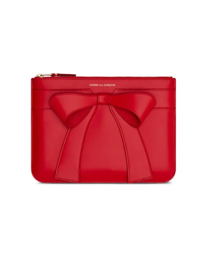 Comme des Garçons Big Bow Portemonnaie - Rot Rot