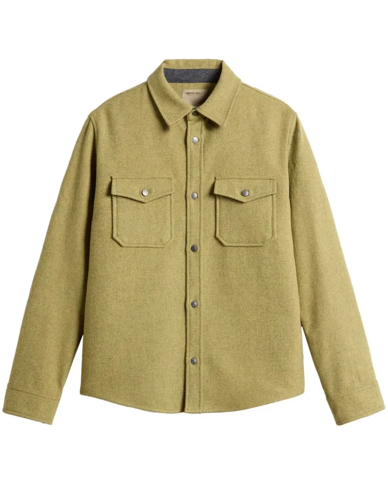 Woolrich Alaskan Melton Hemdjacke - Grün Grün