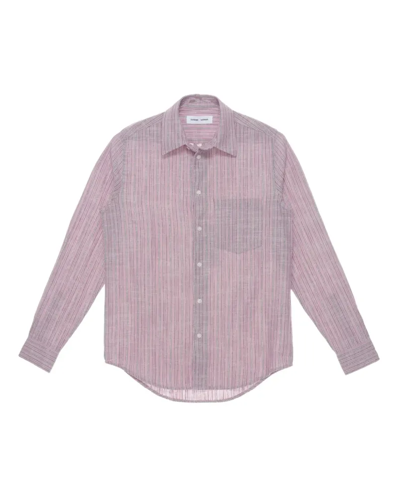 Samsøe & Samsøe Gestreiftes Hemd - Rosa Rosa