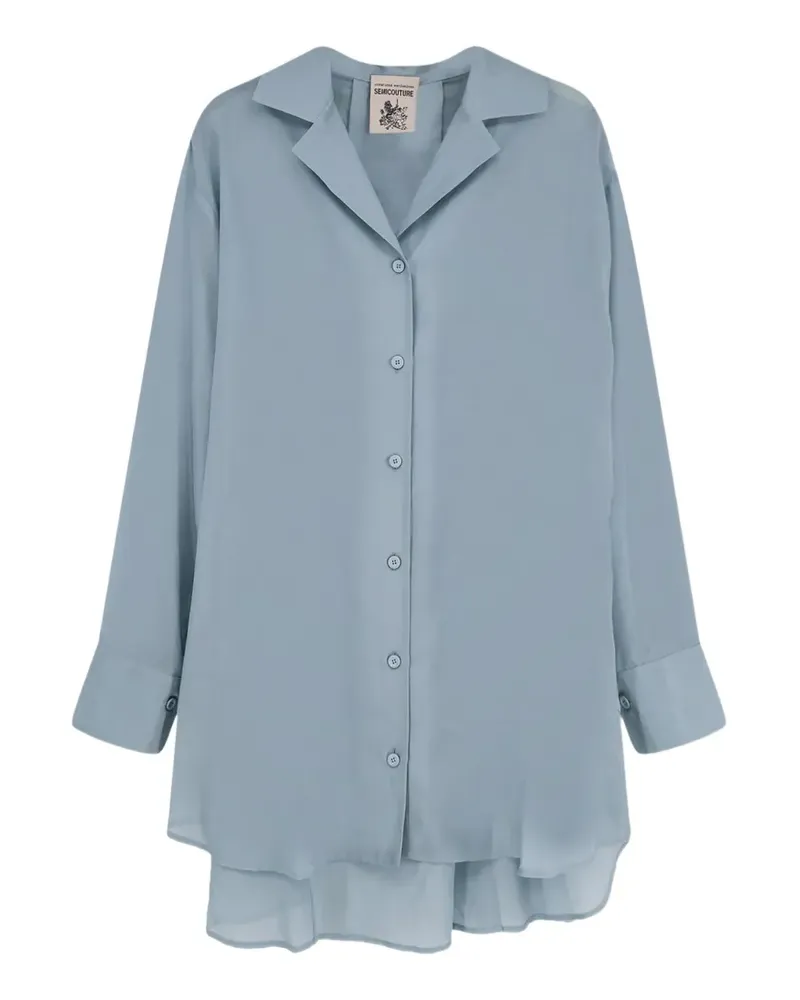 Semicouture Rachelle oversized-fit shirt - Blau Blau