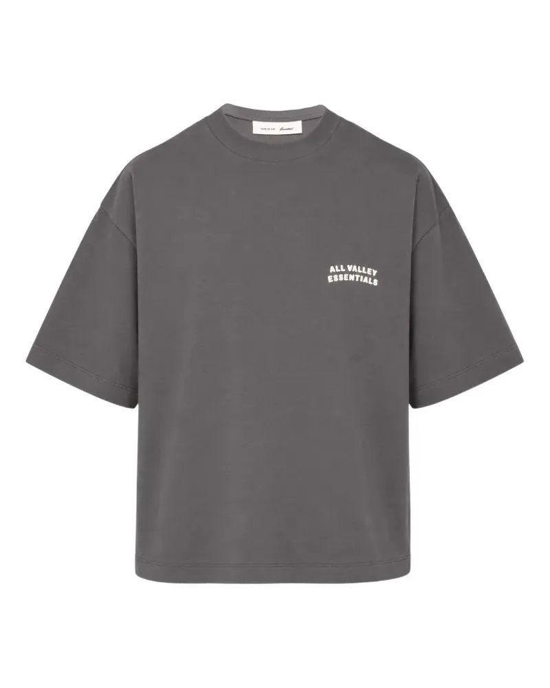Fear of God All Valley Essentials logo-print T-shirt - Grau Grau