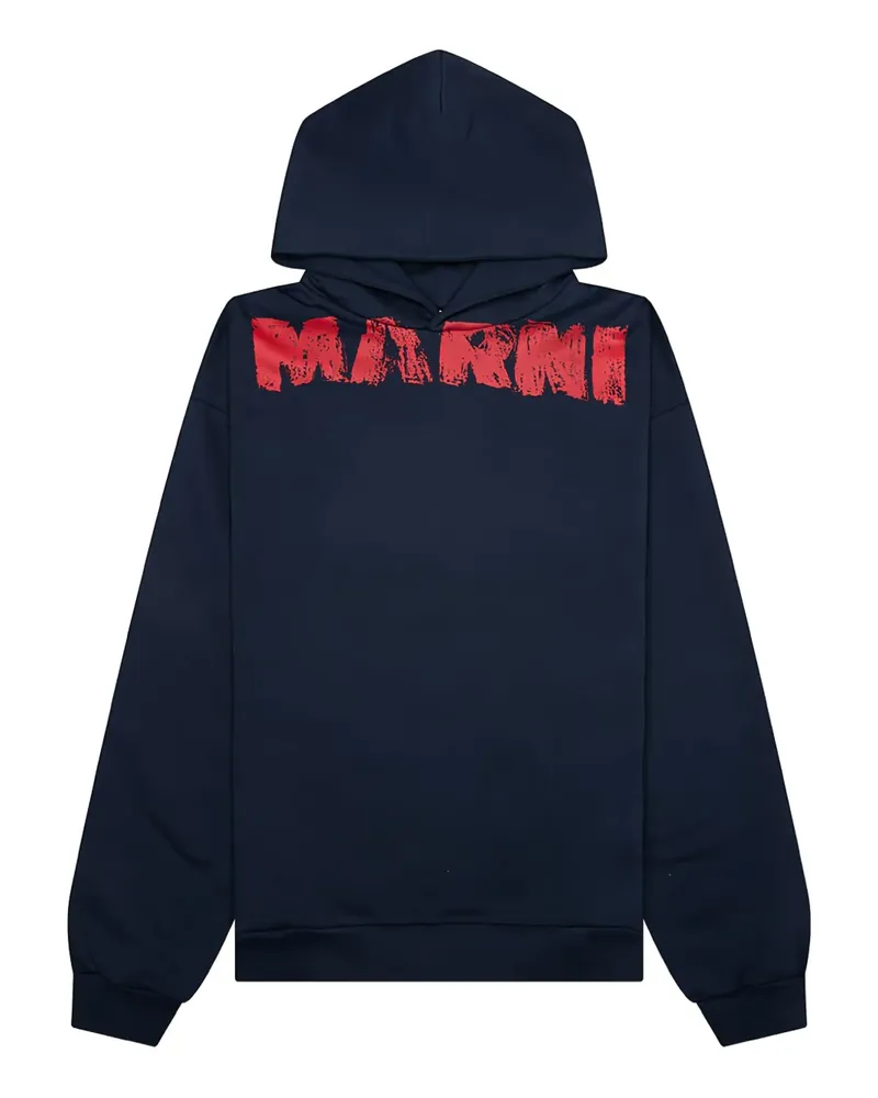 Marni Hoodie mit Logo-Print - Blau Blau