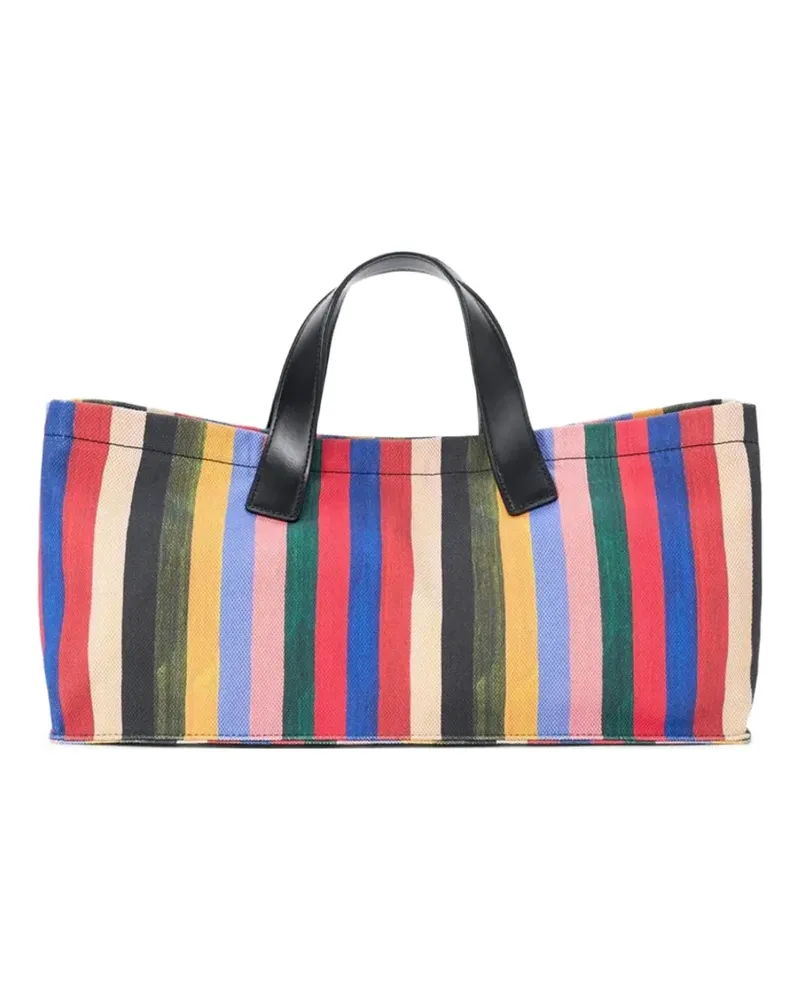 STAUD Port Artist Stripe tote bag - Blau Blau
