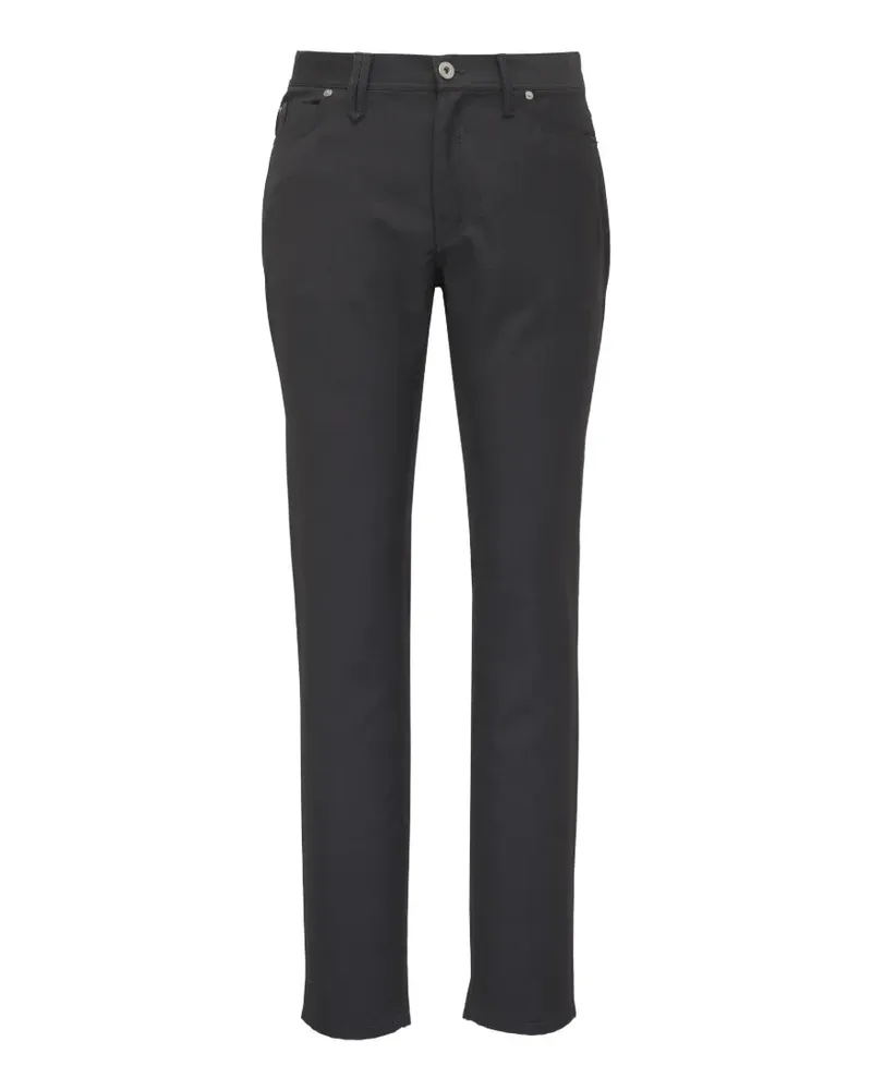 Brioni five-pocket logo-patch jeans - Grau Grau