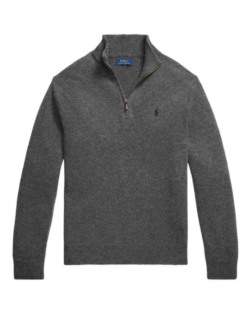 Ralph Lauren Pullover mit kurzem Reißverschluss - Grau Grau
