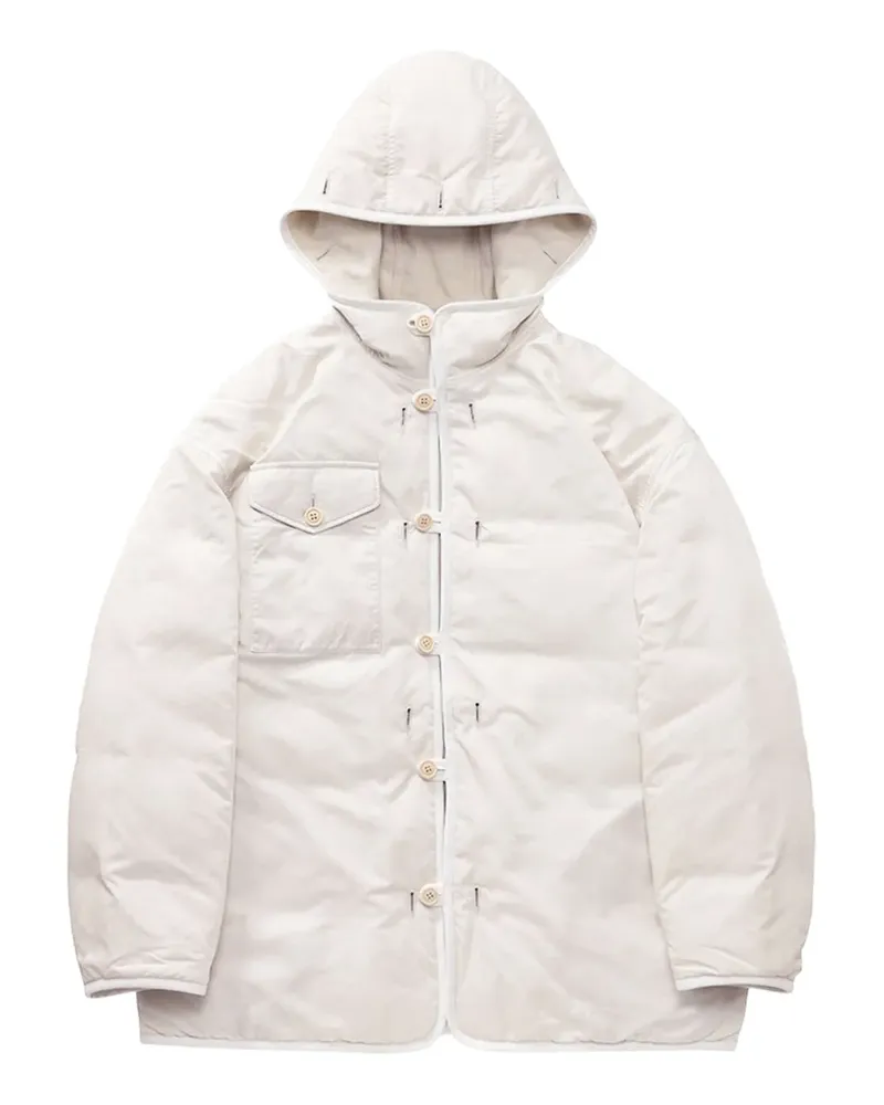 Visvim Greely Corps hooded parka coat - Nude Nude