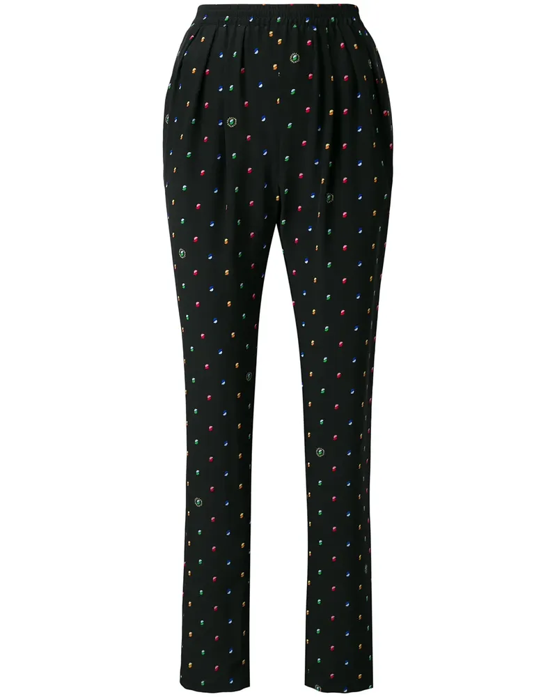 Stella McCartney Hose mit Print - Schwarz Schwarz