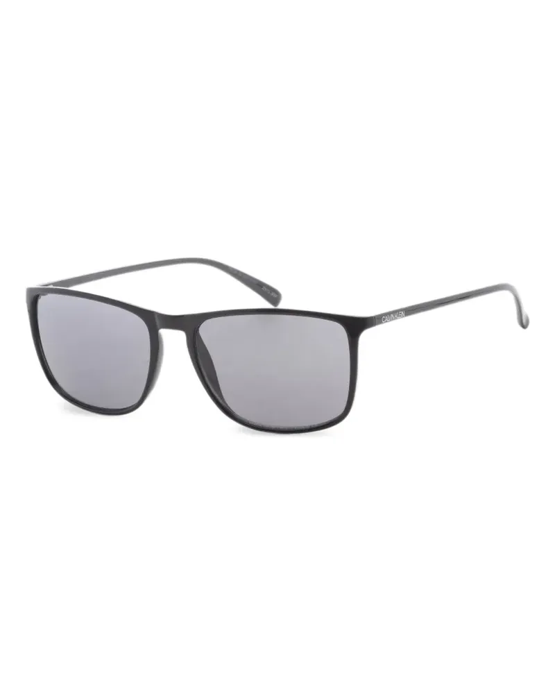 Calvin Klein Sonnenbrille mit eckigem Gestell - Schwarz Schwarz