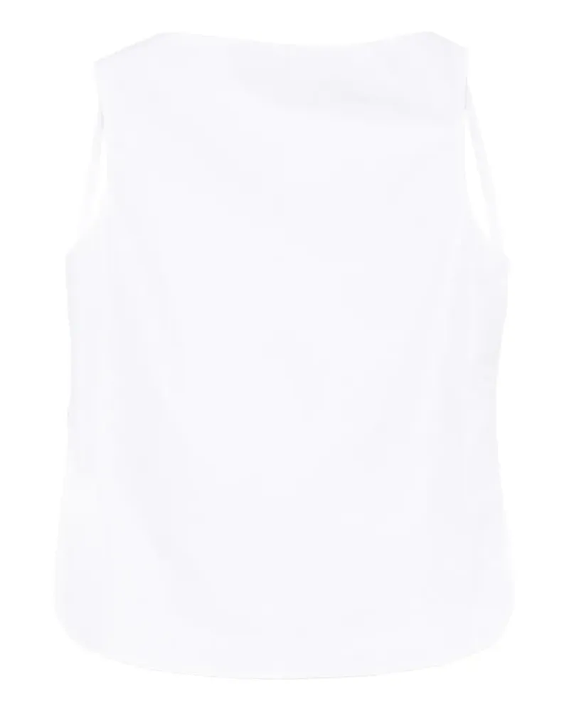 Róhe open-back crushed top - Weiß Weiß