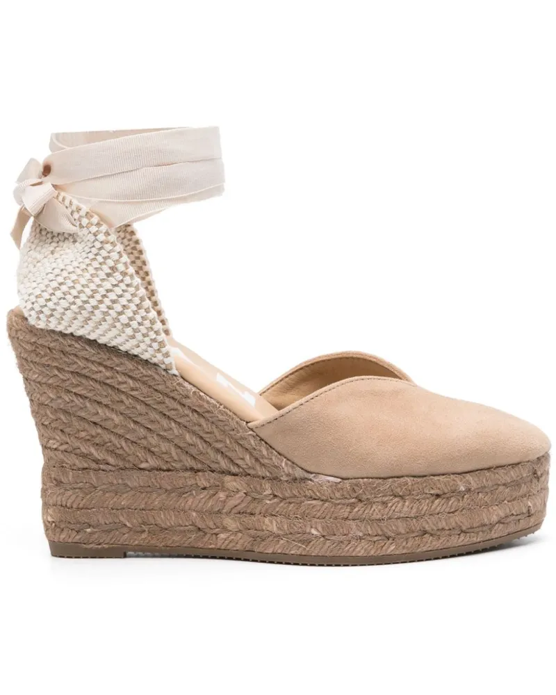 Manebí Hamptons Wedge-Espadrilles 110mm - Nude Nude