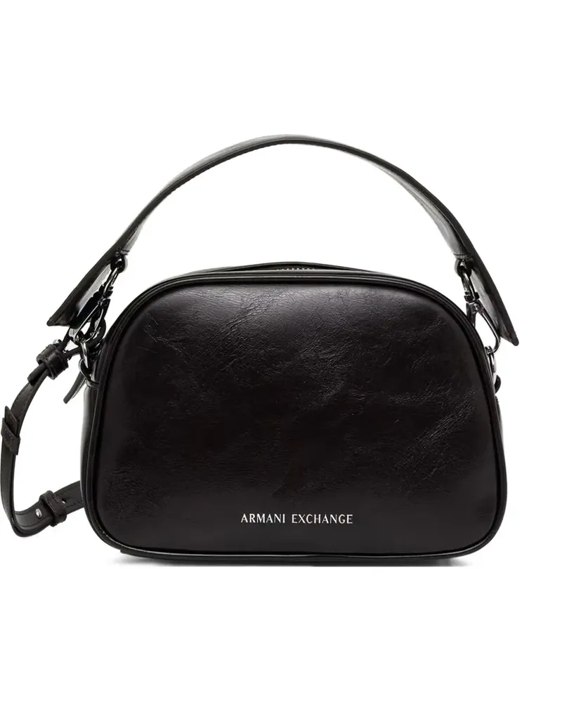 Armani Exchange Schultertasche mit Logo-Print - Schwarz Schwarz