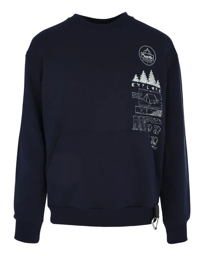 MAUNA KEA explorer graphic sweatshirt - Blau Blau