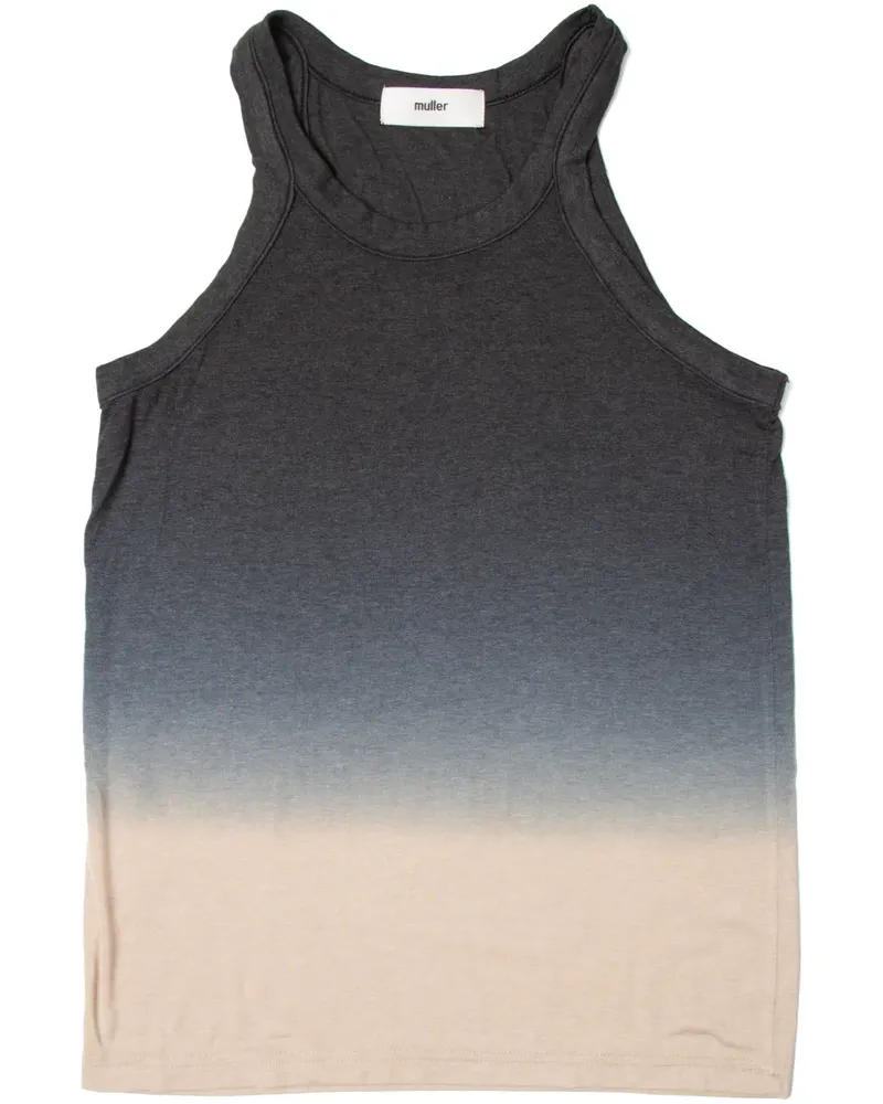 Muller of Yoshiokubo Tanktop mit Farbverlauf - Schwarz Schwarz