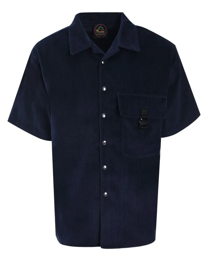 MAUNA KEA Hemd aus Samt - Blau Blau