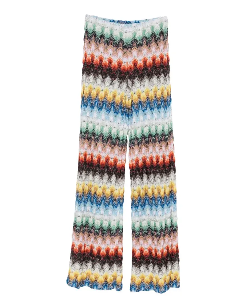 Missoni zigzag-knit palazzo pants - Orange Orange