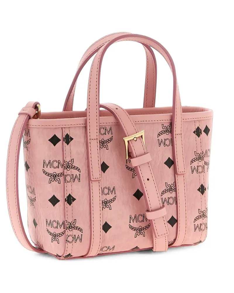 MCM X-mini Toni Visetos Tote Bag mit Monogramm - Rosa Rosa