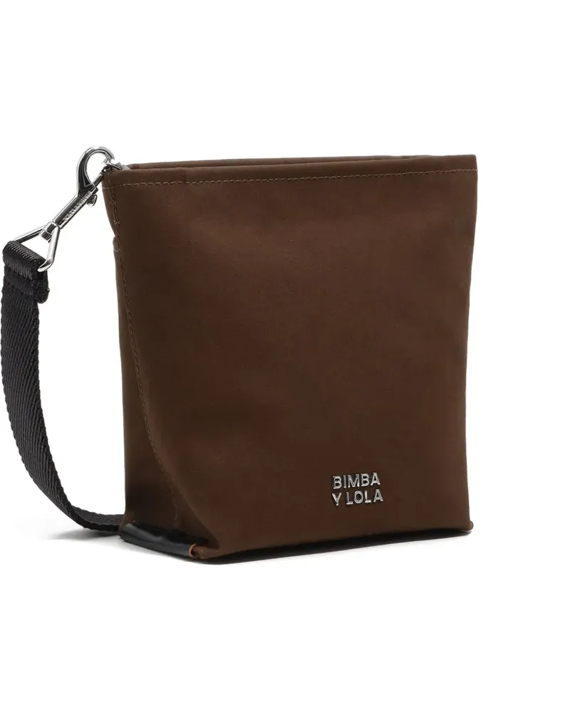 BIMBA Y LOLA logo-lettering satchel bag - Grün Grün