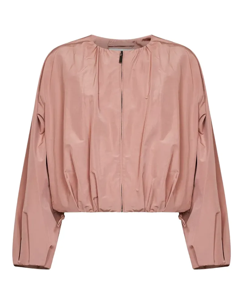 Max Mara gathered zip-up jacket - Rosa Rosa