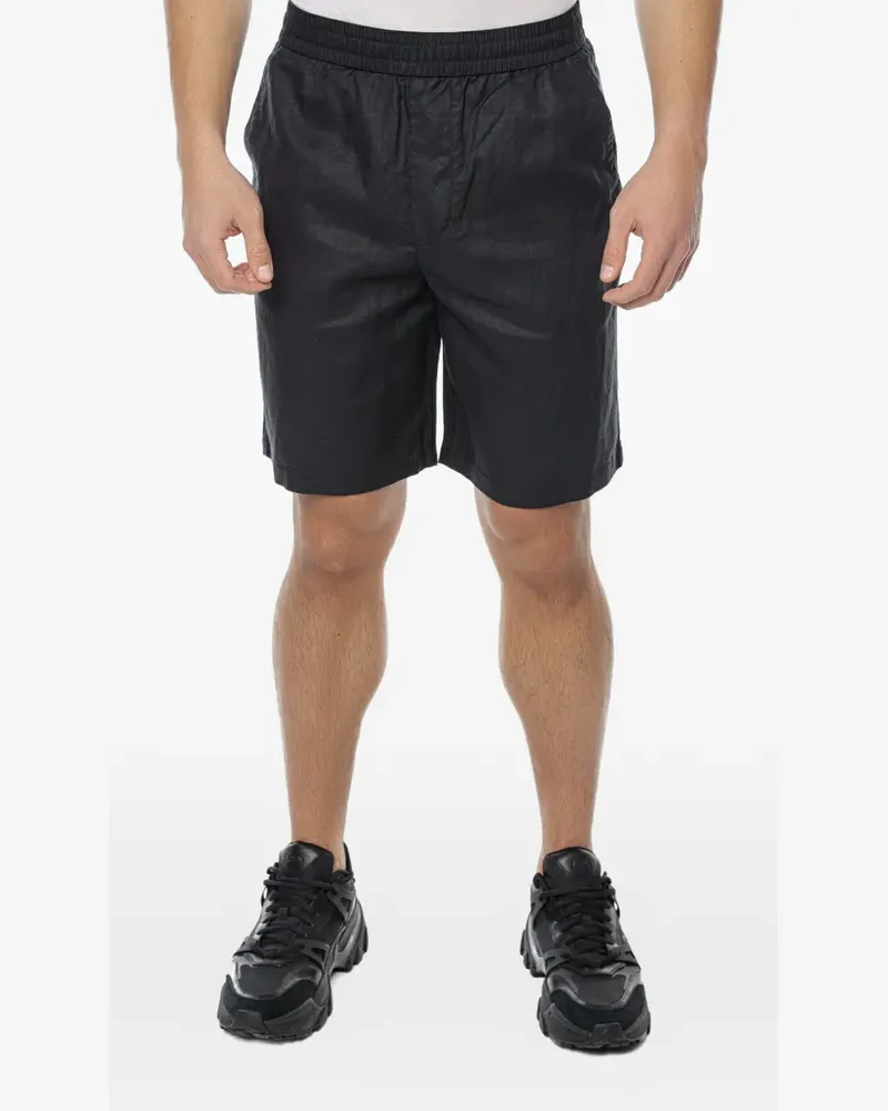 Armani Exchange elasticated-waistband shorts - Schwarz Schwarz