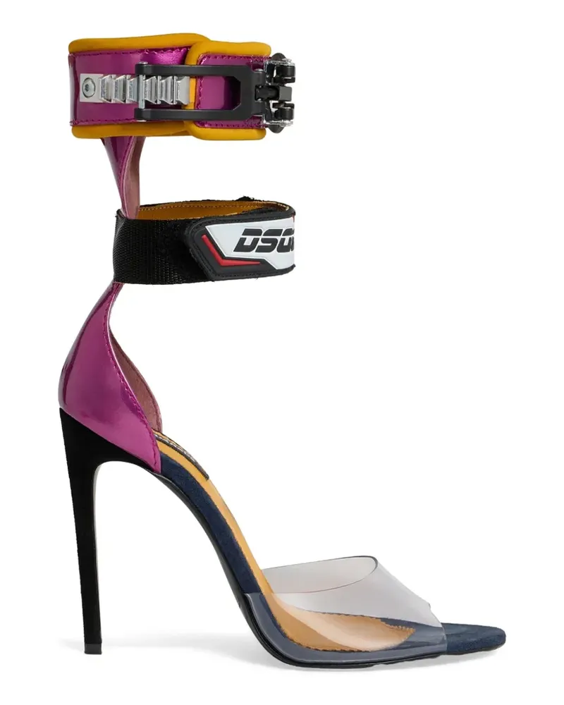 Dsquared2 Sandalen im Metallic-Look - Rosa Rosa